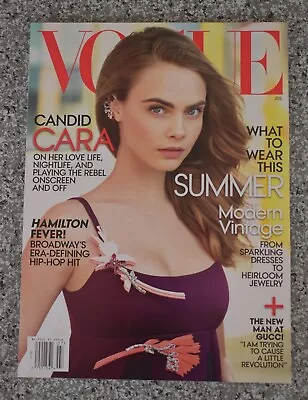 VOGUE Magazine NEW HAMILTON FEVER & Cara Delevingne July 2015  • $10.50