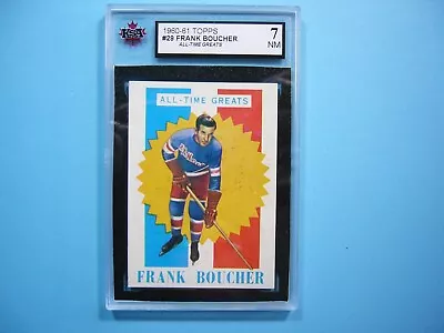 1960/61 Topps Nhl Hockey Card #29 Frank Boucher Atg Ksa 7 Nm Sharp!! 60/61 Topps • $159.99