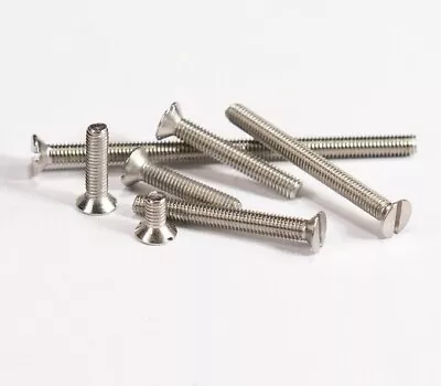 M3 Machine Screws Slotted Countersunk Head A2 Stainless Steel • £1.48