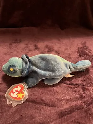 Ty Beanie Baby 9 Inch Rainbow The Iguana Chameleon Toy • $5