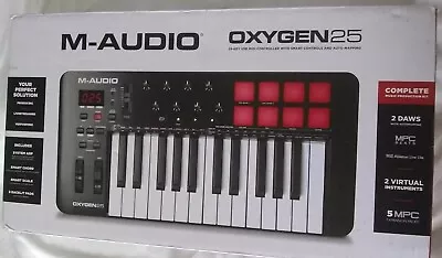 £27.40 • Buy M-Audio Oxygen 25 V - 25-Key USB MIDI Keyboard Controller -