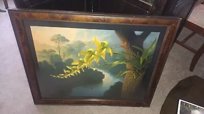 Rare Vladimir Kush ORCHID FAMILY  ROLLERCOASTER ON CANVAS Signed Limited 21X27 • $3000