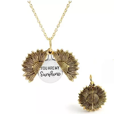 You Are My Sunshine Flower Floral Daisy Necklace Pendant + Free Gift Bag • £4.95