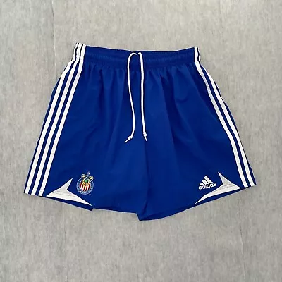 VINTAGE Chivas De Guadalajara Shorts Adult XL Blue Adidas Soccer Football 2005 • $39.96