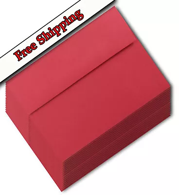 100 Holiday Red 70lb Envelopes For Greeting Cards Invitations Announcements • $26.36