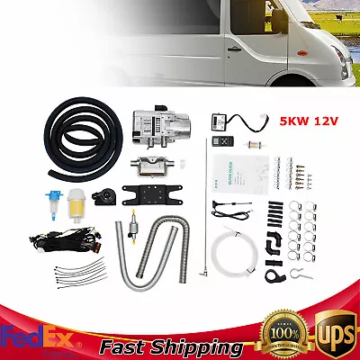 Remote Diesel Water Heater Kit For RV Cars Heat Conduction Coolant Heating • $297.60