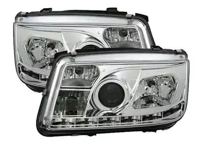 Scheinwerfer LED Tagfahrlicht Optik For VW BORA 1998-2005 Daylight Chrom AU LPVW • $468.39