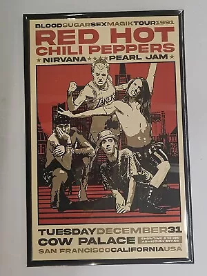 Red Hot Chili Peppers Framed Concert Poster San Francisco • $21.99