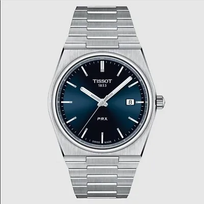 New Tissot PRX Quartz Blue Dial Men's 40mm Watch T137.410.11.041.00 • $285