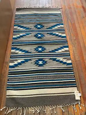 $82.95 • Buy Zapotec Handwoven Wool Rug; 30”x60”; Z316-1