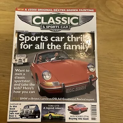 £5.25 • Buy Classic And Sportscar November 2002 Ford Gt70 Alfa Romeo Gtv6 Free Uk Postage 