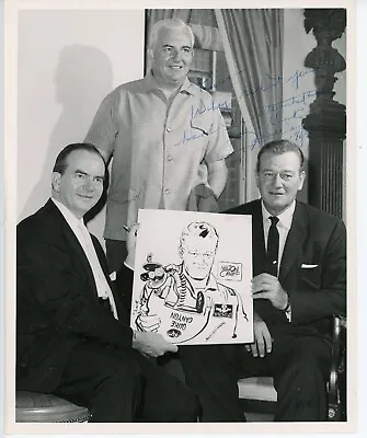 John Wayne ~ Signed Photograph With Milton Caniff Autographed As Duke ~ JSA LOA • $1295