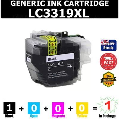 1x LC3319XL Black Ink For Brother MFC J5330DW J5730DW J6530DW J6930DW J6730DW • $13.70