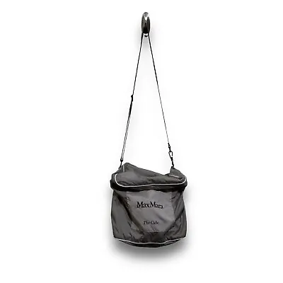 Max Mara Women's The Cube Crossbody Shoulder Bag Gray 100% Nylon • $46.46
