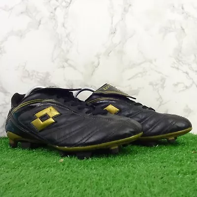 Lotto Stadio Football Boots 8 Mens Gold Firm Ground Studs Sports Trainers FG • £39.99