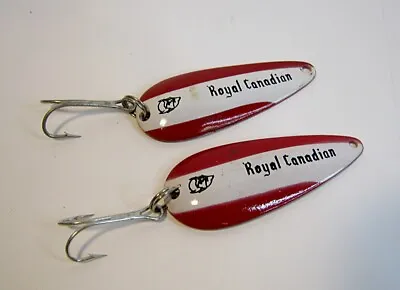 Vintage Royal Canadian 2.25  Daredevil Spoons Walleye Bass Trout Salmon • $14.99