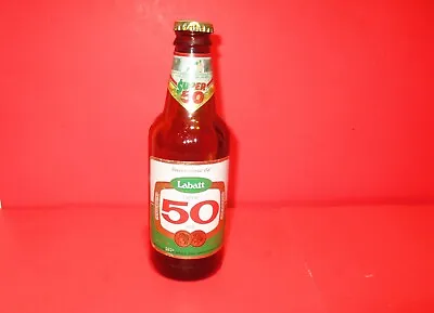 Vintage LABATT 50 Beer Bottle Original Cap 1988 Super Carnival EMPTY • $14.74