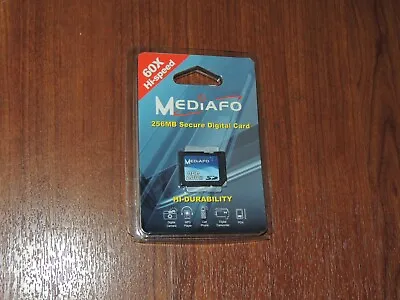 New Sealed - Mediafo 256MB SD Memory Card - 60x Speed - 44-1941 • $27.14
