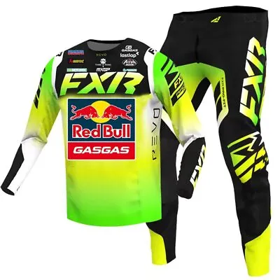 FXR Revo Comp Redbull GasGas Gear Set Jersey/Pants Combo Motocross Racing Kit • $156.99