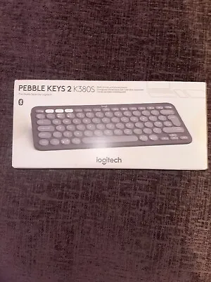 Logitech Pebble Keys 2 K380s Wireless Keyboard - Tonal Graphite New Sealed • £1.20