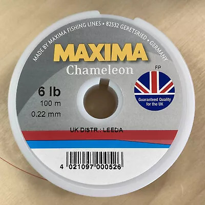 Maxima Chameleon Monofilament Fishing Line 100m 6lb 0.22mm Course Sea G0147 • $8.92