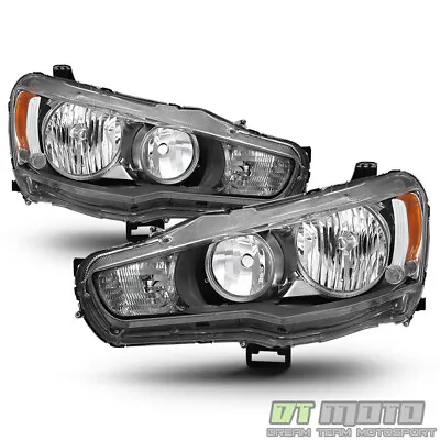 2008-2017 Mitsubishi Lancer EVO X Headlights Headlamps 08-17 Halogen Left+Right • $149.99