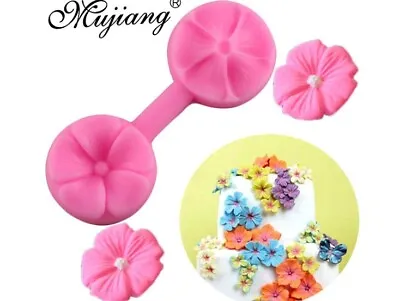 Flower Fondant Cake Icing Mould Sugar Craft Topping Decorating Tool Mold • £2.99