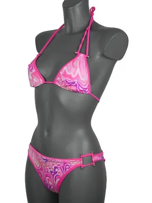 Women Swimsuit Bikini Calzedonia Two Pieces Pink Triangle Underwear Sea Sexy • £15.31