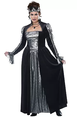 Dark Majesty Medieval Renaissance Queen Plus Size Costume • $43.07