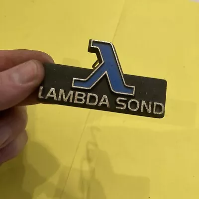 Lambda Sond Amazing Shape Volvo Engine Emblem Logo Grille Insert Badge 240 720 • $79