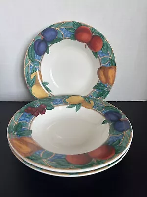 Casual Victoria Beale “Forbidden Fruit” 9024 Dinner Plates 10.5” SET OF 3 • $34.99