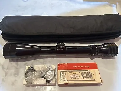 $35 • Buy Vintage Redfield 3x-9x 1 Inch Rifle Scope With Gloss Finish & Redfield Rings