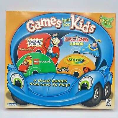 Games Just For Kids - PC Game - Rugrats Monopoly Jr LegoLand Crayola Creation • $9.49