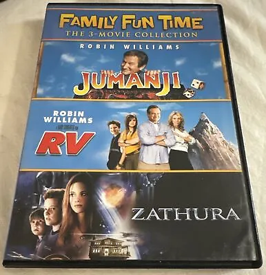 Jumanji/RV/Zathura (DVD 2013) Tested Triple Feature 2-Disc Set Widescreen • $4.99