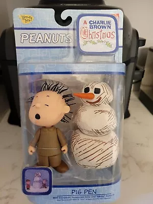 Peanuts Charlie Brown Christmas Pig Pen & Snowman Figure By Memory Lane NEW NIB • $50