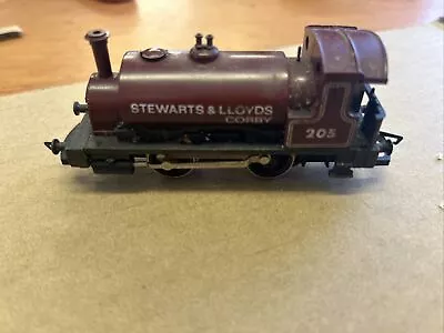 Hornby R752 Saddle Pug Tank Stewarts & Lloyds Corby 205 Used Unboxed (oo783) • £12.99