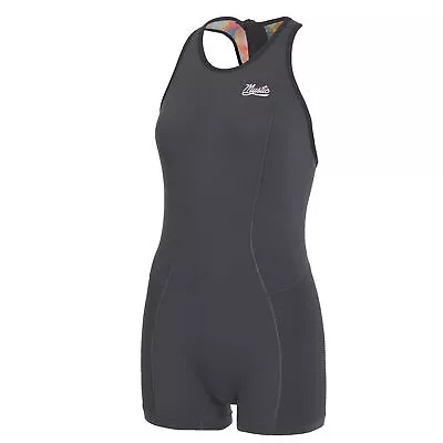 2023 Mystic Womens Lunar 2/2 GBS Back-Zip Short John Wetsuit - Dark Grey 220156 • $89.31