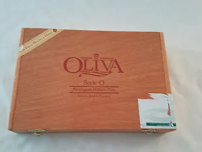 Oliva Empty Wooden Cigar Box APPROX 10 X 7 INCHES NICARAGUAN HABANA PURO SERIE O • $19.95