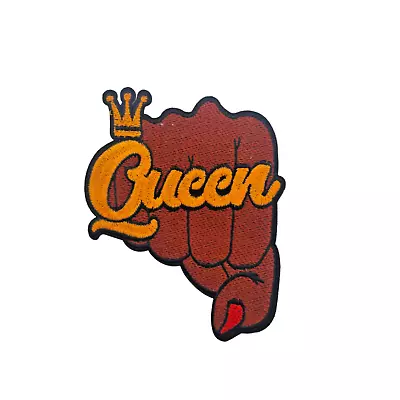 Hand Patch Queen Crown Queen Iron-On Clothing Fist Patch Street Rap • $6.07