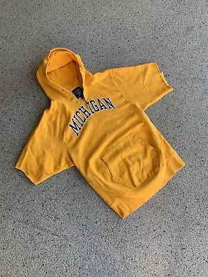 Vintage 90s Michigan Steve & Barrys’s Crewneck Sweatshirt Distressed Warm Up M • $24.99