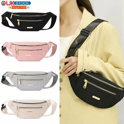 UK Women Ladies Bum Bag Waist Fanny Pack Travel Holiday Wallet Money Belt Bumbag • £5.79