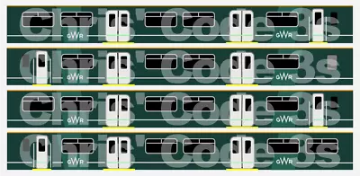 £10 • Buy Adhesive Vinyl Class 150 Decal Suit N Gauge Dapol / Farish Great Western Railway