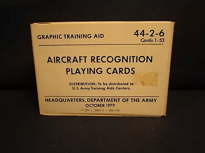 $14 • Buy Vintage 1979 Aircraft Recognition Playing Cards 44-2-6 Sealed Deck