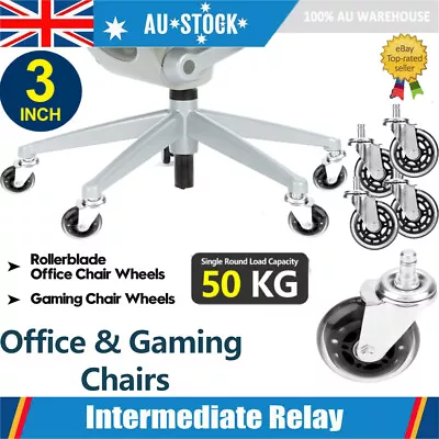 $26.89 • Buy 5Pcs Office Chair Caster Wheels Castor 3  75mm Wheel Rotatable Furniture Rolling
