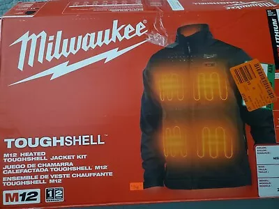 Milwaukee 204B-21M Heated Toughshell Jacket Kit Black Med W/ Battery & Adapter • $139.99