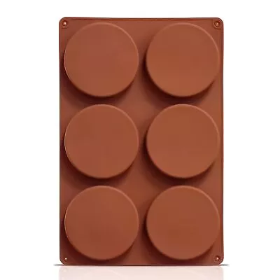 Silicone Muffin Top Pan Non-Stick Large Round Silicone Disc Baking Mold Pre... • $22.10