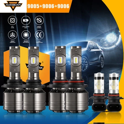 $132.99 • Buy For Toyota Matrix 2003-2008 6X AUXBEAM Canbus White LED Headlight Fog Light Bulb