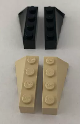 LEGO Parts 43720 + 43721 (2pcs) Wedge 4 X 2 Sloped Right/Left • $0.99