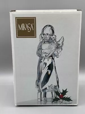 Mikasa 7.5” Angelic Harp Figurine Crystal  Made In Germany Herald Collection NIB • $20