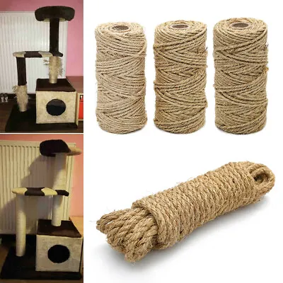 Natural Sisal Rope Cat Cats Scratching Post Claw Control Toys Crafts Pets • $9.99